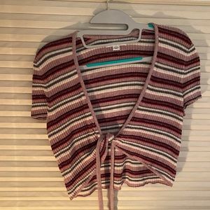 American Eagle tie front sweater!